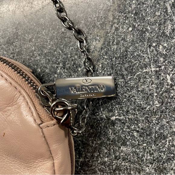 Valentino Round Mini Flower Leather Crossbody Bag - Picture 4 of 9